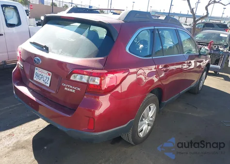 2015 Subaru Outback 2.5I z USA, uszkodzony, nr VIN 4S4BSAAC9F3308126